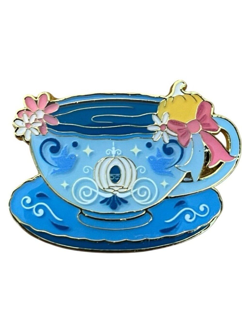 DisneyâTrading Pin Cinderella Disney Princess Teacups Mystery Box Blue New